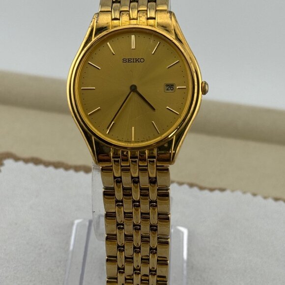 Exquisite Vintage SEIKO Quartz Japan Movement Gold Watch - Picture 2 of 8